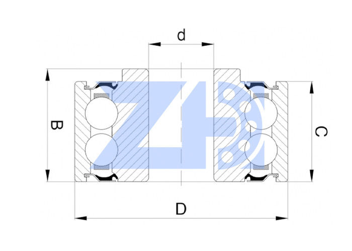 Ekskavatör Rulmanı 205NTT-625 Rulman boyutu 52x27.6x15.9 ekskavatör yatağı