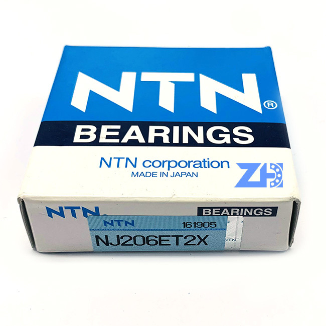NJ206ET2X Silindirik Makaralı Rulman 30 * 62 * 16 mm Uzun Ömürlü Yüksek Hızlı Düşük Gürültü