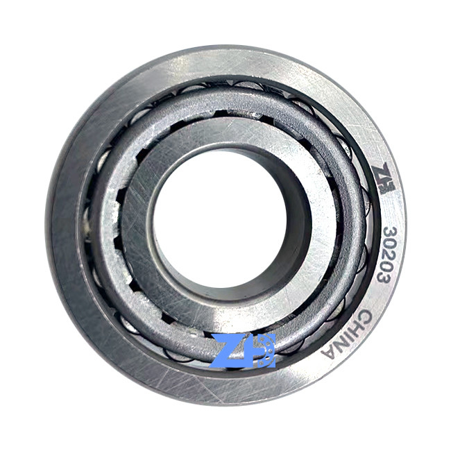 30203 Tek Sıralı Konik Makaralı Rulman Çelik Kafes Standart Boyut 17 * 40 * 12mm