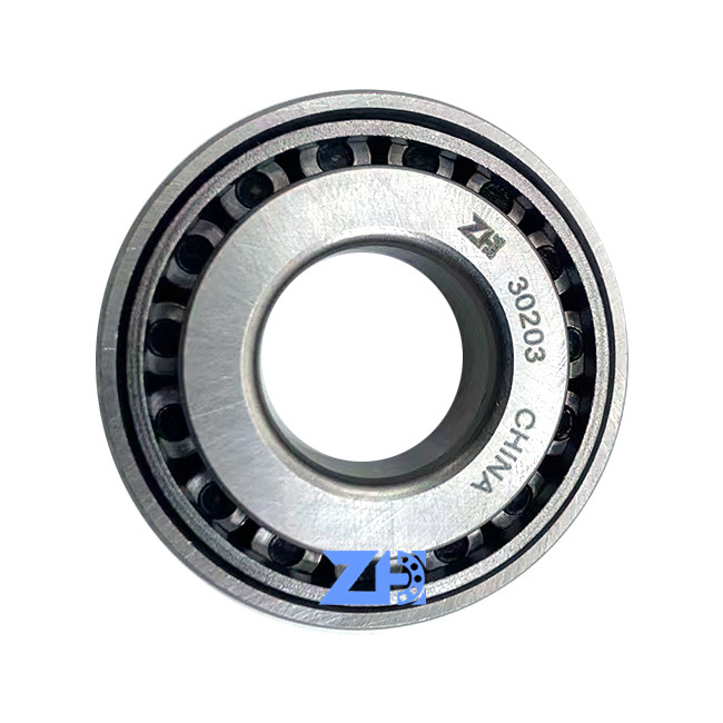 30203 Tek Sıralı Konik Makaralı Rulman Çelik Kafes Standart Boyut 17 * 40 * 12mm