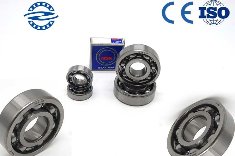 Araç 17 * 47 * 14MM için Düşük Titreşimli Krom Çelik Açık Sabit Bilyalı Rulman 6303
