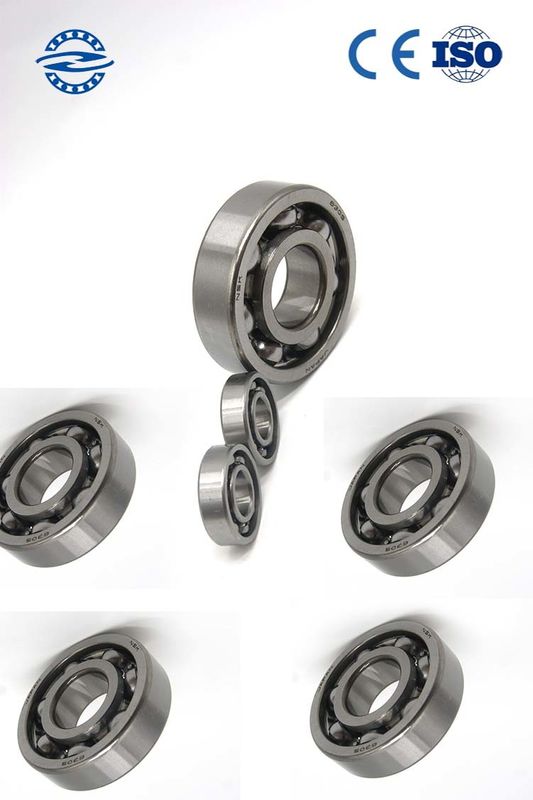 Araç 17 * 47 * 14MM için Düşük Titreşimli Krom Çelik Açık Sabit Bilyalı Rulman 6303
