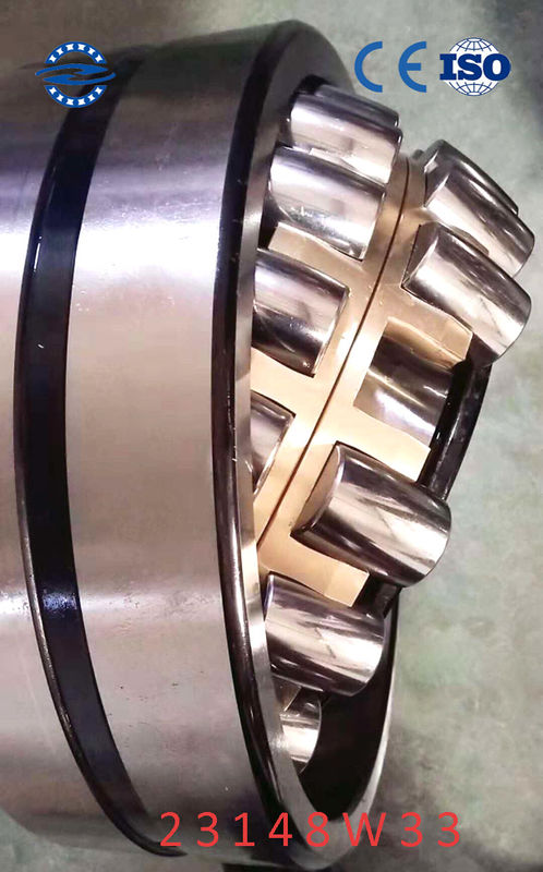 Pirinç Kafes Oynak Makaralı Rulman 23148 ​​W33 / MB Paralel Delikli Tip 240*400*128MM