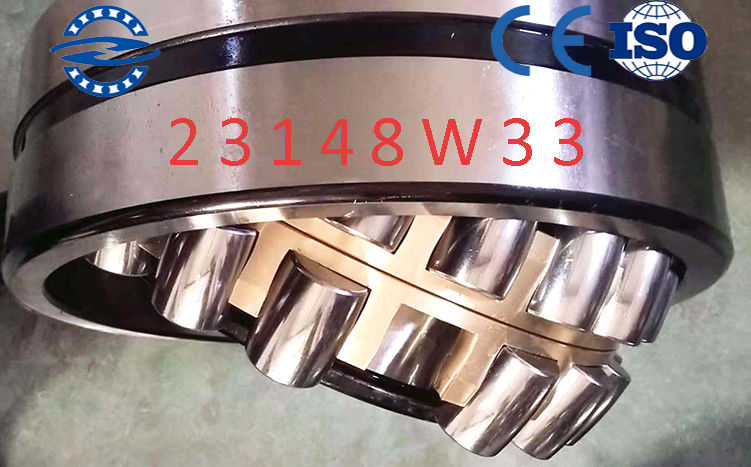 Pirinç Kafes Oynak Makaralı Rulman 23148 ​​W33 / MB Paralel Delikli Tip 240*400*128MM