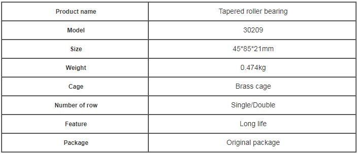 Dayanıklı Konik Makaralı Rulman Boyutu 45mm * 85 Mm * 21 Mm / Yüksek Hızlı Thrust Rulman