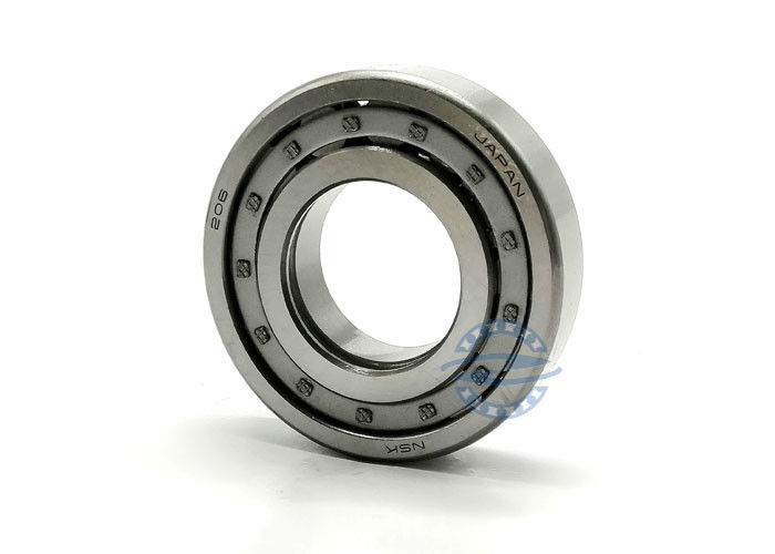 P6 Silindirik Makaralı Rulman NU NJ 206 GCR15 Çift Sıralı Pirinç Kafesli 30 * 62 * 16mm