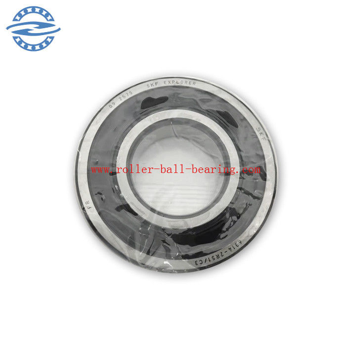 6314 2RS/C3 Çift Kauçuk Conta Sabit Bilyalı Rulman C3 Boşluklu 70*150*35mm